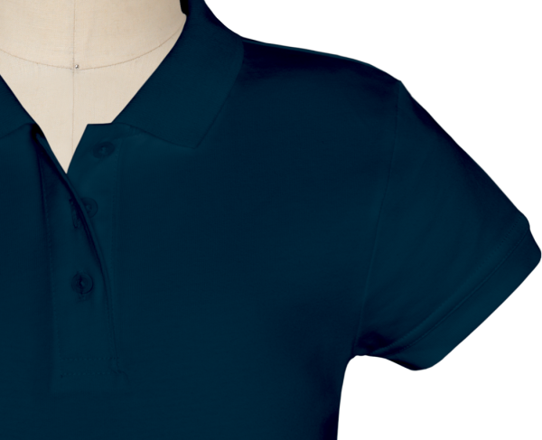 Feminine Fit Short Sleeve Jersey Polo Hot on Sale - Image 3