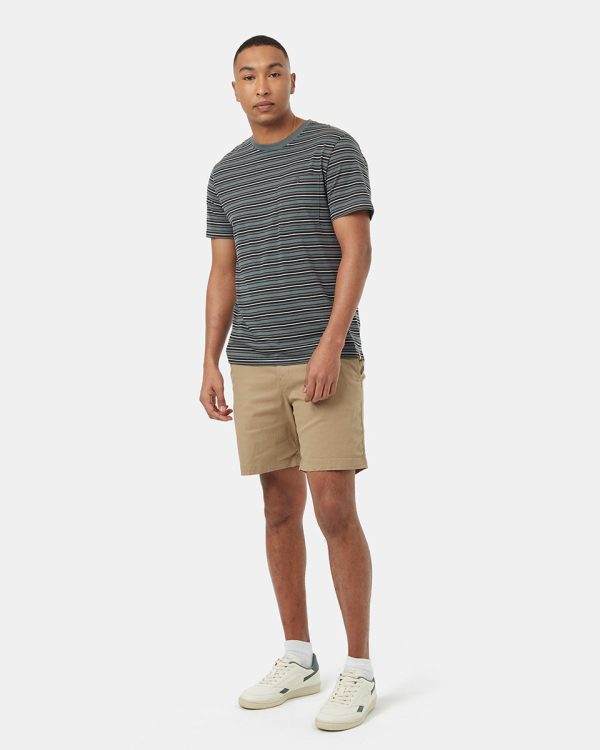 TreeBlend Stripe Button Pocket T-Shirt on Sale - Image 2