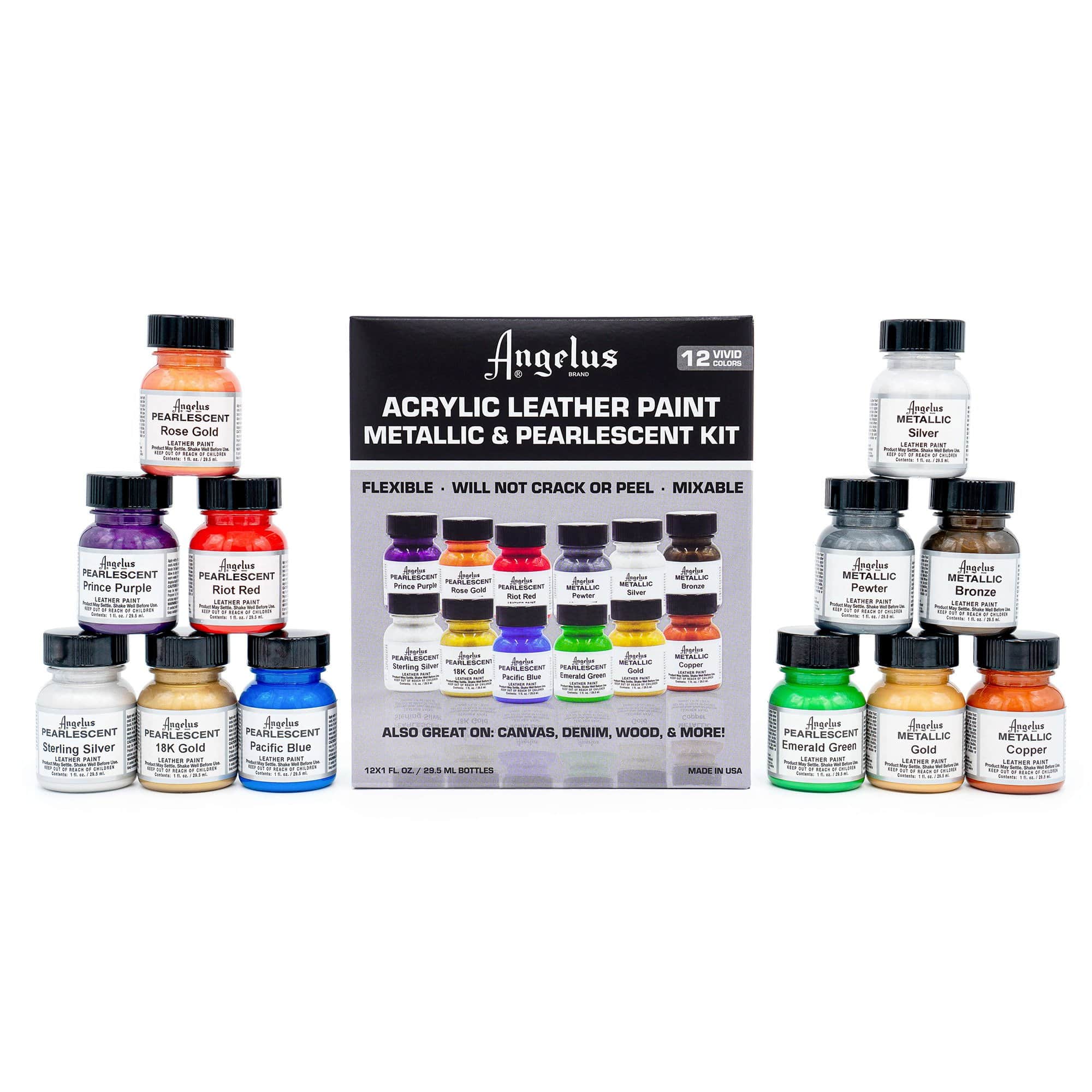 Pearlescent and Metallic Paint Kit – 12 Colors Online Sale