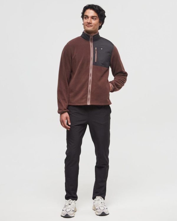 Recycled MicroFleece Contrast Full Zip For Discount - Image 2