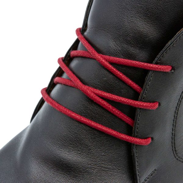 Burgundy Waxed Dress Shoelaces Online - Image 2