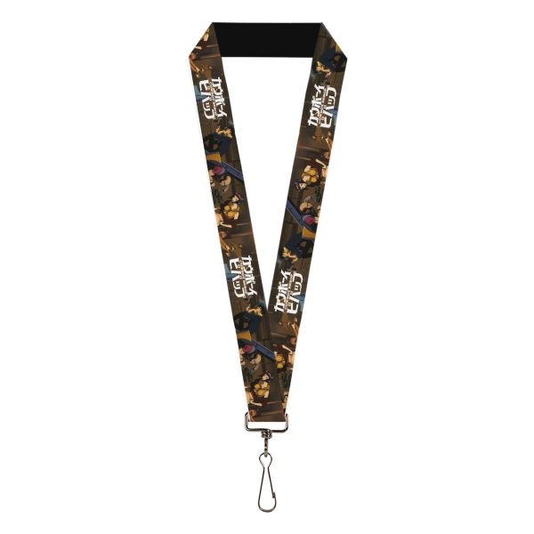 Lanyard - 1.0  - COWBOY BEBOP Jet Black and Crew Bonsai Tree Scene and Title Logo Cheap